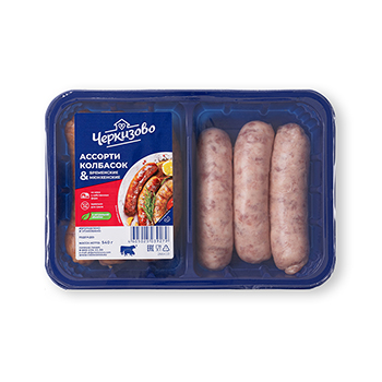 

Ассорти колбасок Черкизово Бременские и Мюнхенские 540 г