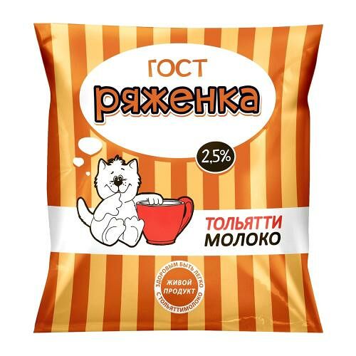Ряженка Тольяттимолоко 2.5% 400 г