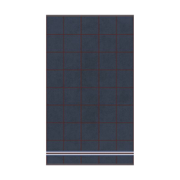 Полотенце махровое DМ Прайм Grafica, 70х120 см, пестротканное, хлопок, синий