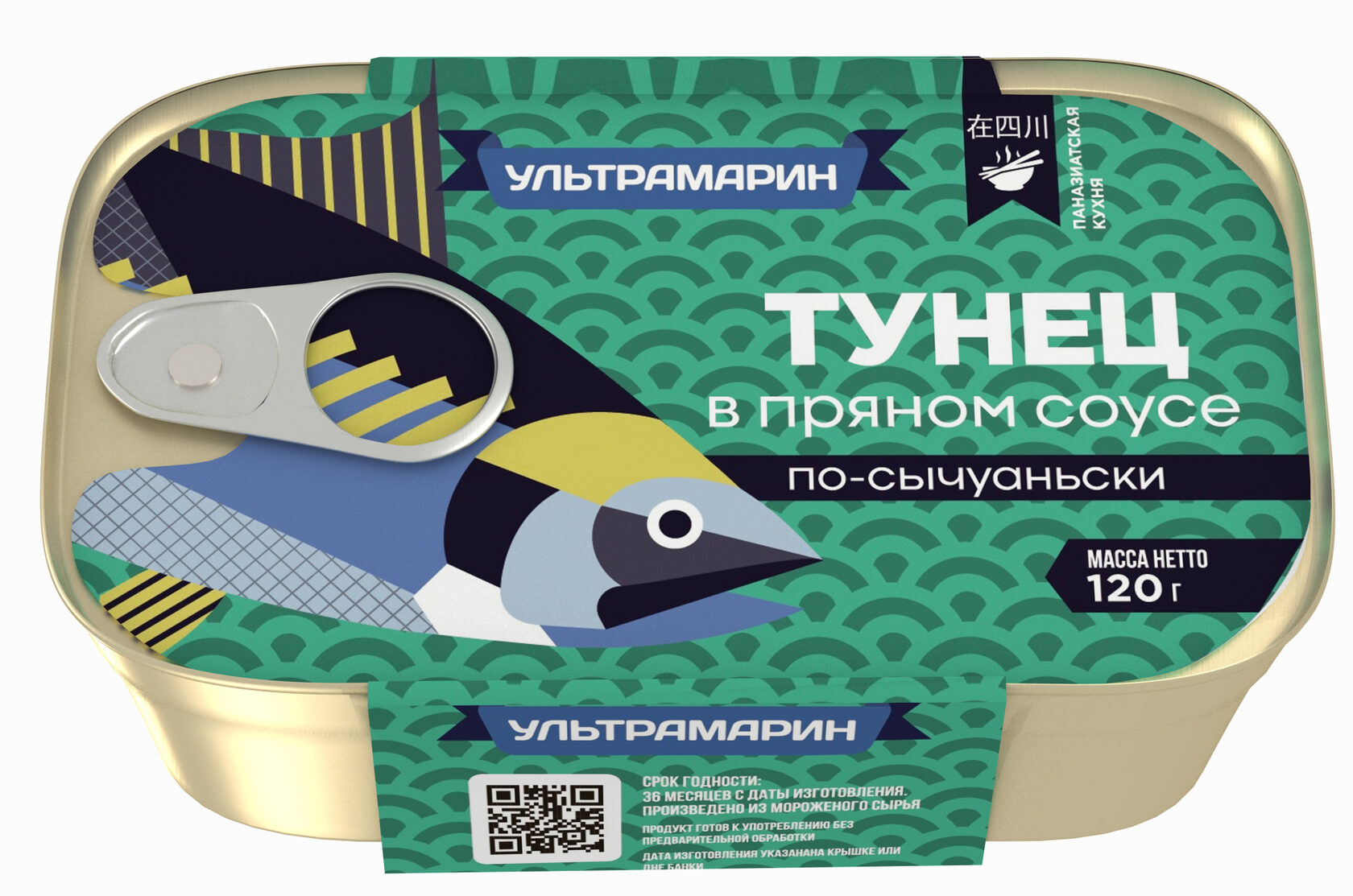 

Тунец филе в пряном соусе Ультрамарин По-сычуаньски ж/б 120 г