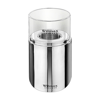 

Подсвечник Wilmax England нерж.сталь серебряный цвет 8x13,5 см, Китай