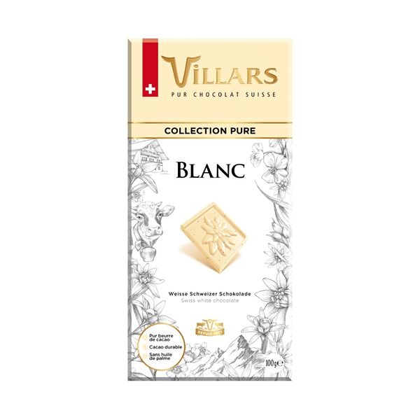 Шоколад Villars белый с ванилью, 100г