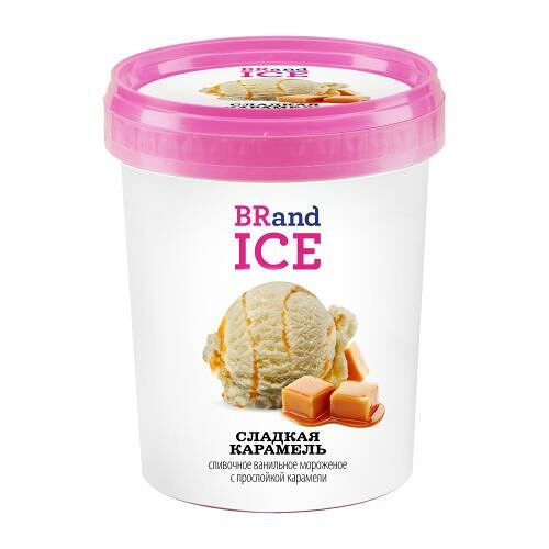 Мороженое BRandICE ведро Сладкая карамель 300 г