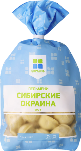 

Пельмени Окраина Сибирские с говядиной и свининой 800 г