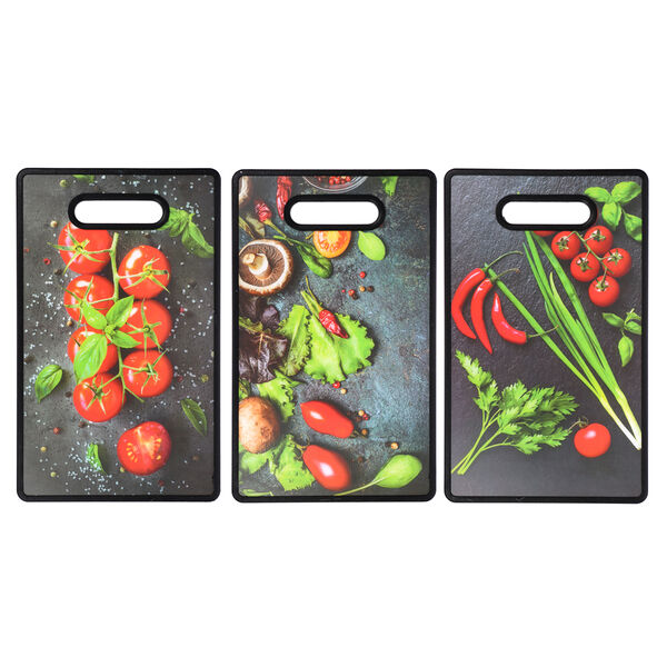 Гранит доска разделочная Vetta с принтом 37х23х1,2 см, пластик, 3 дизайна