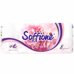 Туалетная бумага Soffione Imperial 4х-слойная 8 шт