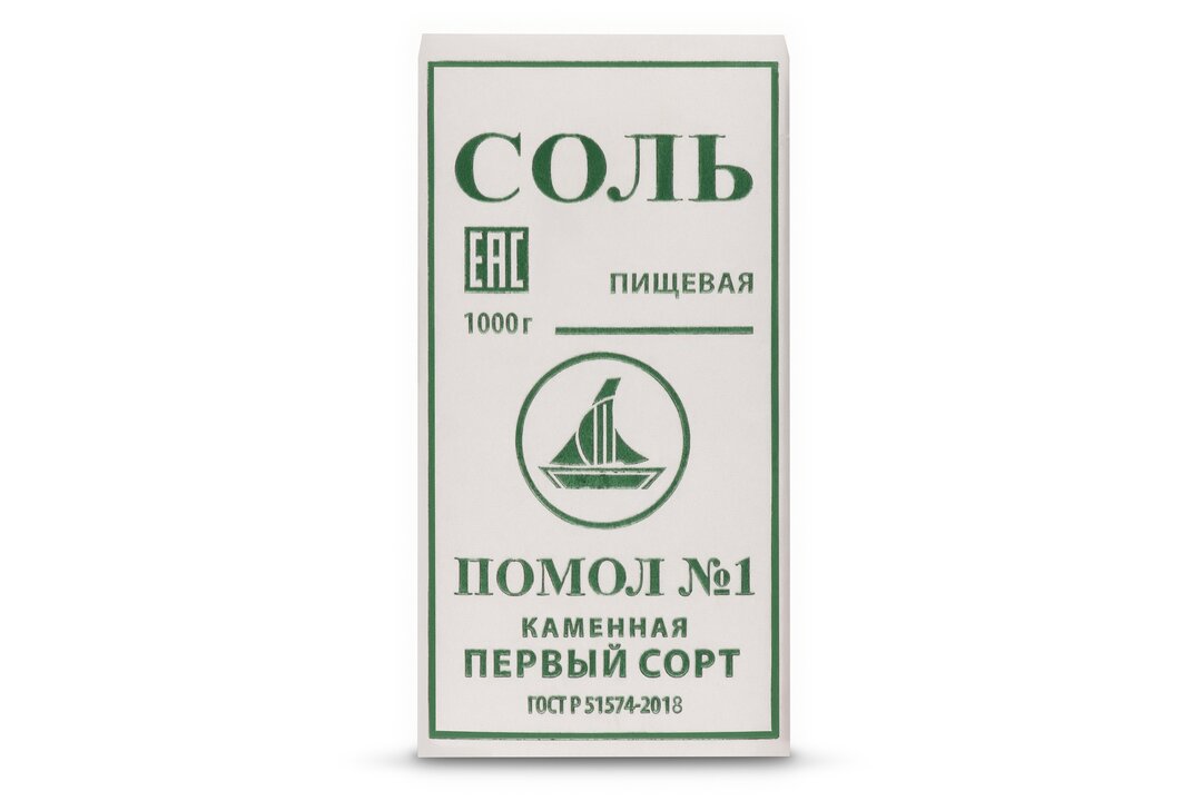 

Соль Salina каменная поваренная пищевая помол №1, 1 кг