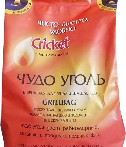 Чудо уголь Cricket Grill Bag в брикетах 1.6кг