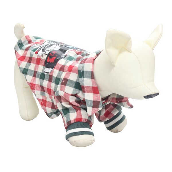 Рубашка для собак FOXIE Squares S (длина спины 30см, обхват груди 42-48см) разноцветная