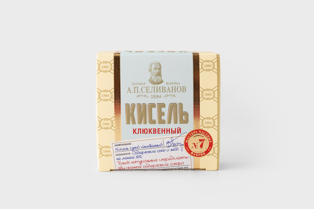 

Кисель Паровая фабрика А.П. Селиванов №7 клюква брикет 200 г
