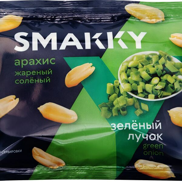 Арахис Smakky жареный соленый Лучок 70 г