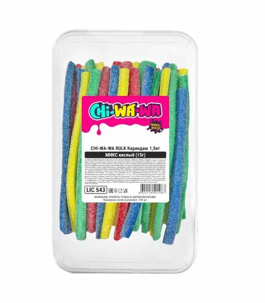 Мармелад Chi-Wa-Wa Bulk Карандаш кислый микс