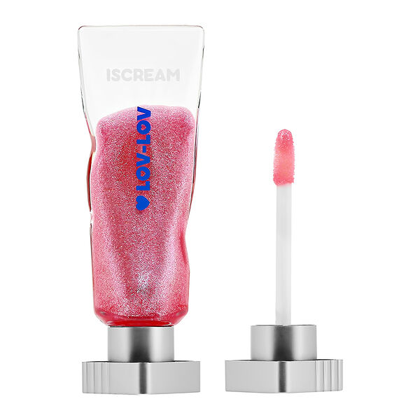 Блеск для губ Iscream Lov-Lov тон 02 с глиттером 4.5 г