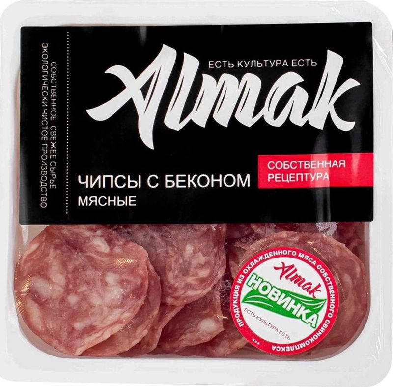

Чипсы Almak мясные с беконом 30 г