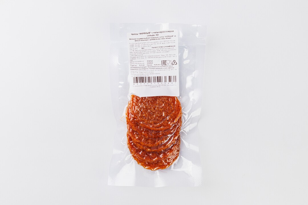 

Чипсы Икряные с кальмаром и икрой сельди 50 г
