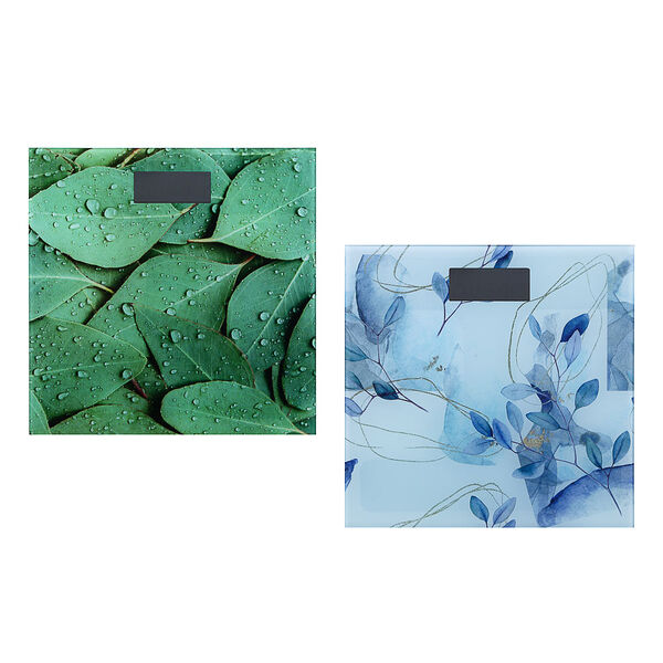 Весы напольные электронные nature style, жк-дисплей, макс. нагр. до 180кг, 28х28х0,5см в ассортименте