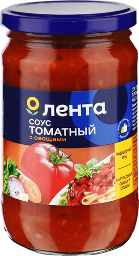 

Соус томатный ЛЕНТА с овощами, 350г