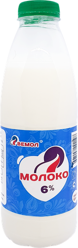 

Молоко пастеризованное Вемол 6% без змж 0,8 л