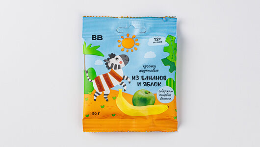 Кусочки фруктовые из бананов и яблок ВВ