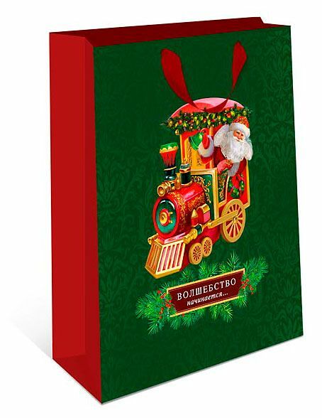 Пакет подарочный Арт Дизайн Стандарт плюс 26х32х12см, в ассортименте