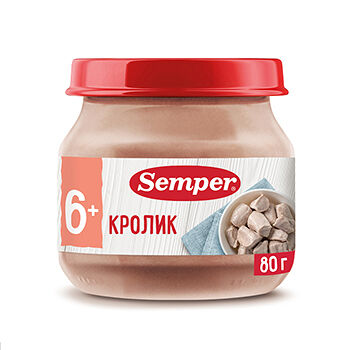 Пюре Semper Кролик 80г
