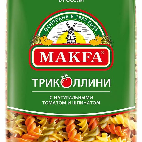 Макаронные изделия Makfa Триколлини спирали, 450 г