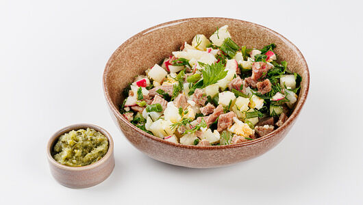 Окрошка с говядиной, 160 г