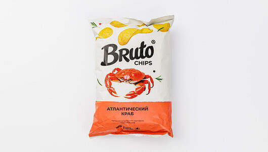 Чипсы из натурального картофеля Bruto Snacks Атлантический краб