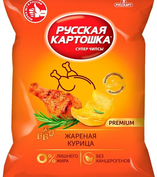 Чипсы Русская картошка Жареная курица 190г