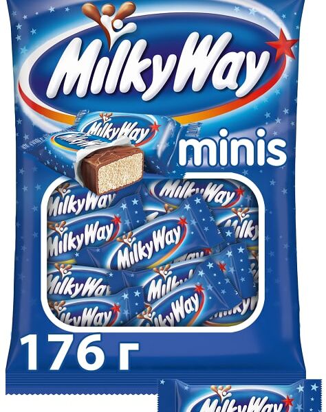 Шоколадный батончик Milky Way Minis 176г