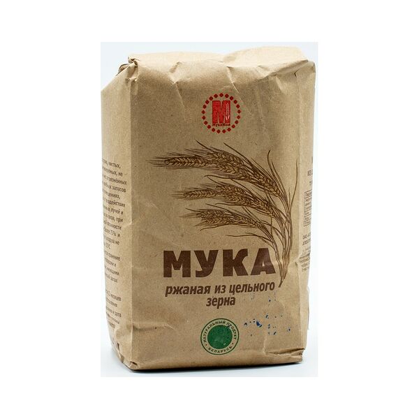 Мука ржаная МукаМол из цельного зерна фас 1кг