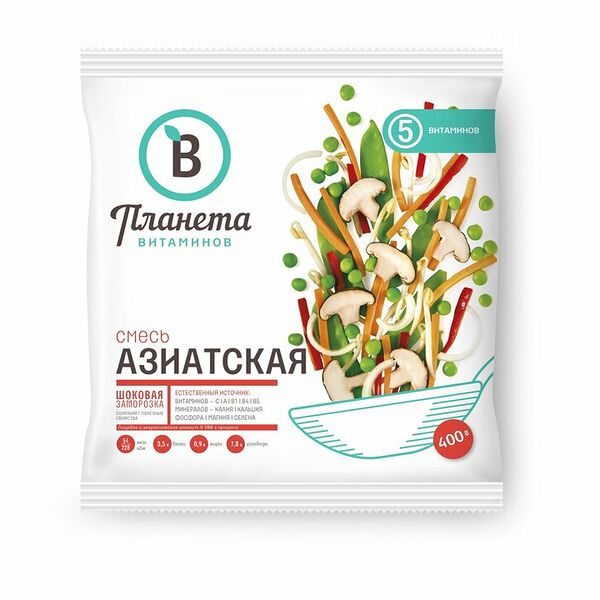 Смесь овощная Азиатская Планета витаминов 400 г