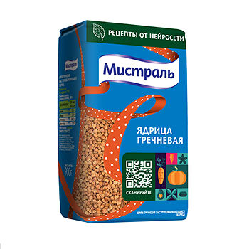 Крупа гречневая Мистраль ядрица, 900г