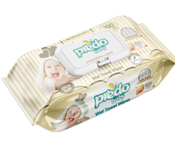 Влажные салфетки детские Predo Baby, 100 шт