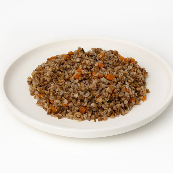 Гречка отварная с овощами 