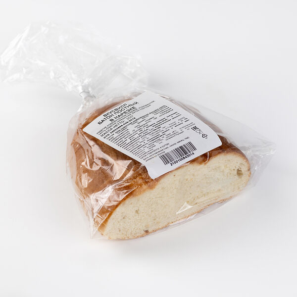 Батон постный в нарезке, половинка 200г