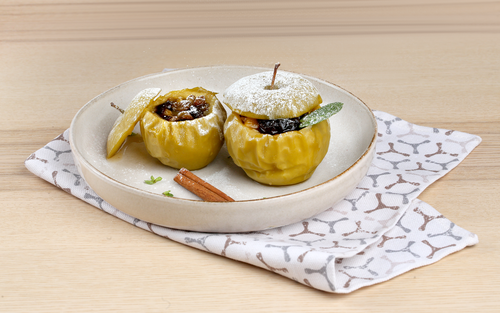 

Яблоко запеченное с сухофруктами медом весовое