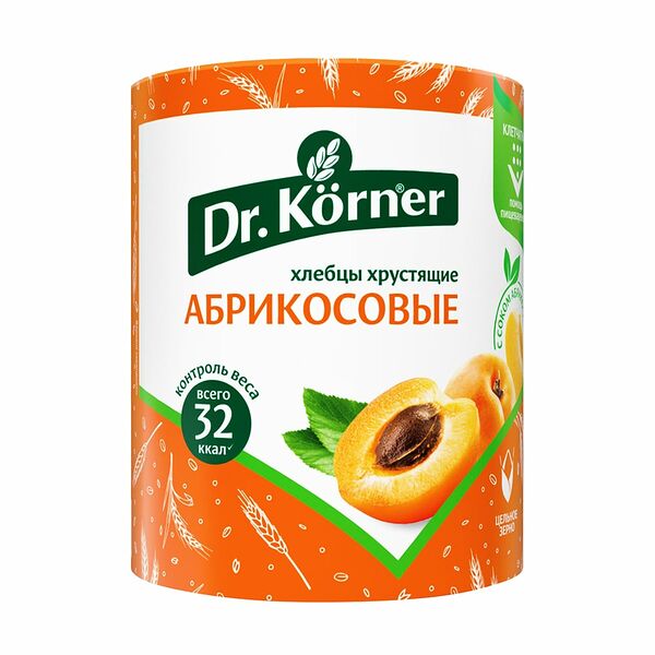 Хлебцы Dr.Korner Абрикосовые 90 г