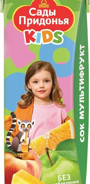 Сок Сады Придонья Kids Мультифрукт с мякотью 200мл