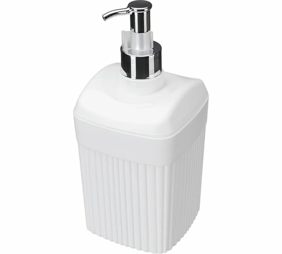 Диспенсер для жидкого мыла Бытпласт VELVET 90*90*187мм 0,65л светло-серый флэк