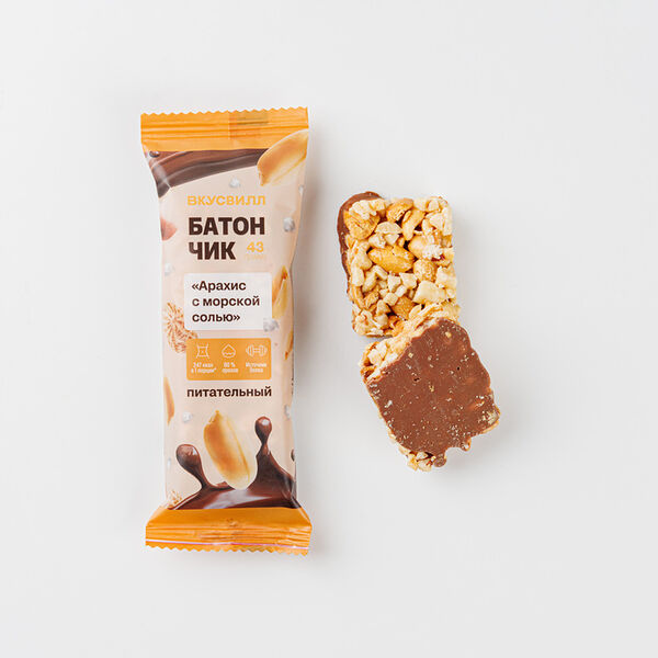 Батончик Арахис с морской солью