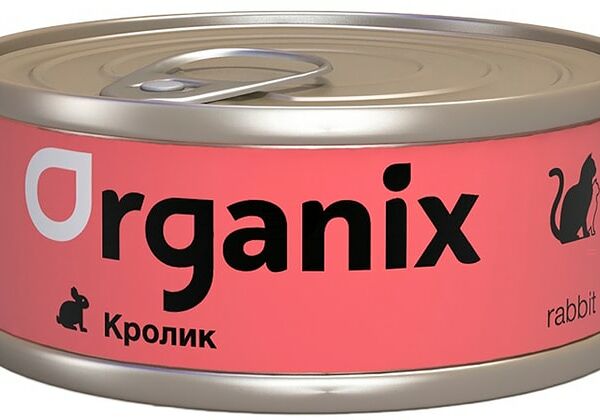 Влажный корм для кошек Organix с кроликом 100г