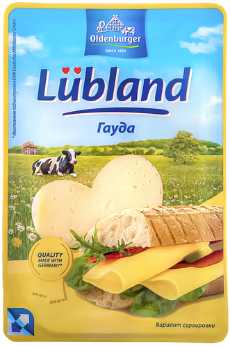 

Сыр Гауда Oldenburger Lubland 48%, нарезка 125 г