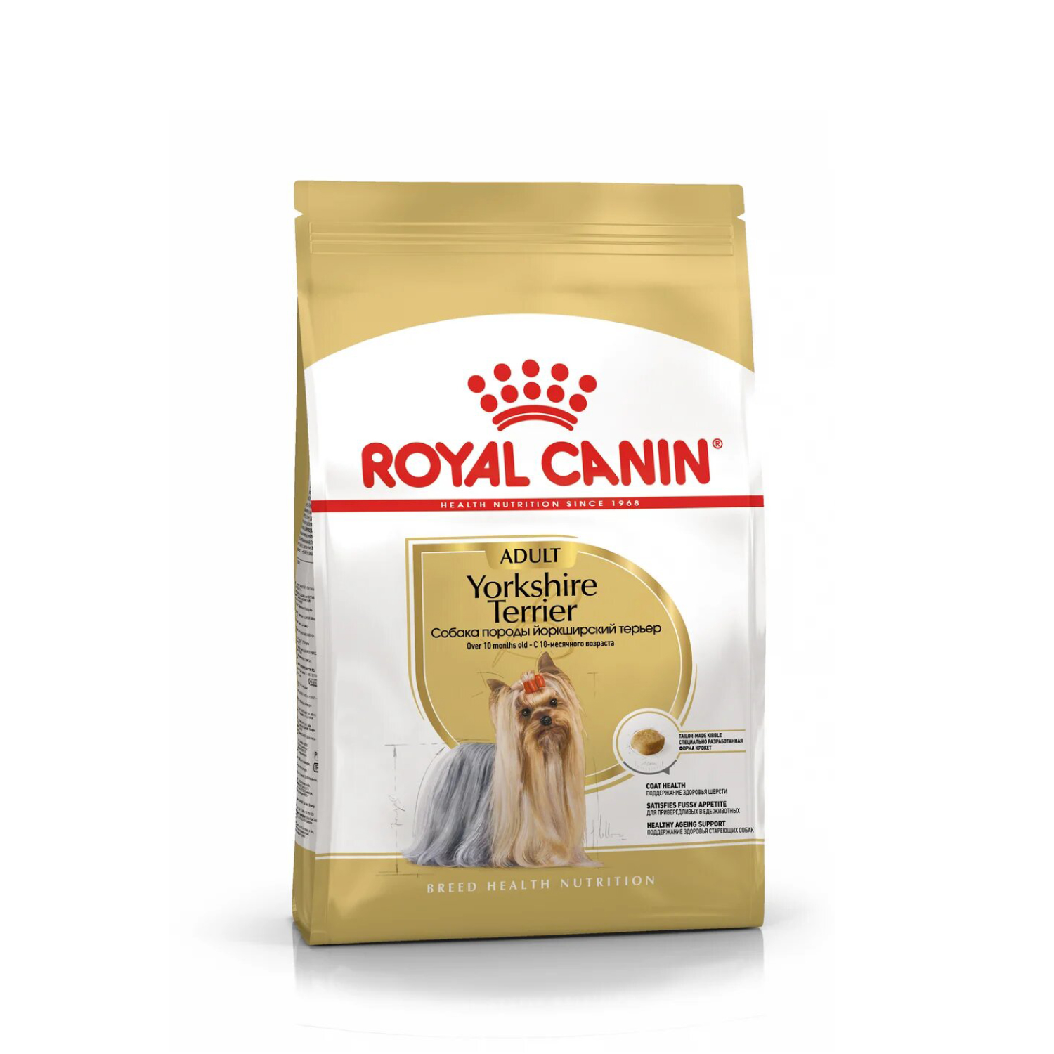 

Корм для взрослых собак Royal Canin Yorkshire Terrier Adult сухой для породы Йоркширский терьер от 10 месяцев, 1.5 кг