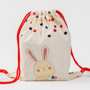 Сумка малая "Зайчик" красный шнур