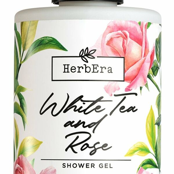 HERBERA Гель для душа Белый чай и Роза, 300 мл