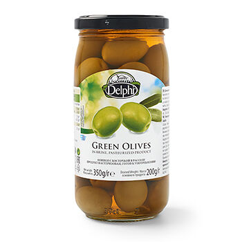 Оливки Delphi зеленые с косточкой в рассоле