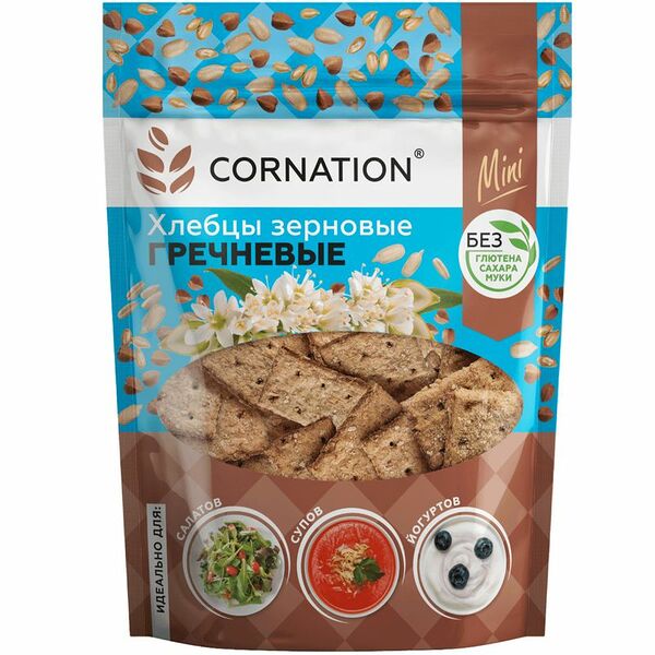 Хлебцы Cornation зерновые гречневые, 150 г