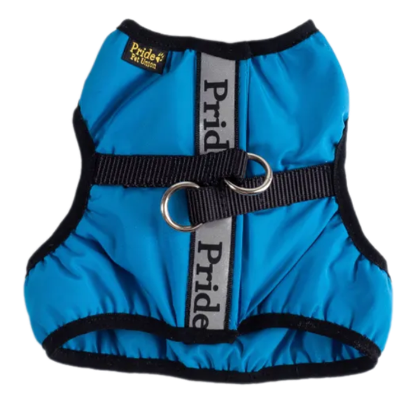 Жилетка-шлейка для собак Pride Спорт голубая, размер M