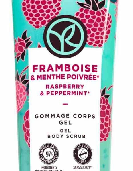 Гель-гоммаж для тела Yves Rocher Малина & Перечная мята